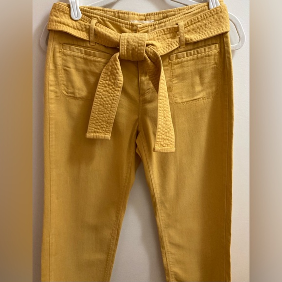 LOFT‎ Petite Pants Cropped Petite Pants High Waist Belted Pants - Picture 6 of 15